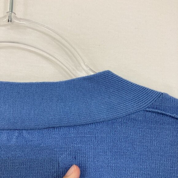 INC International Concepts size XL Blue Beaded Stretch Knit Button Cardigan - Picture 10 of 10